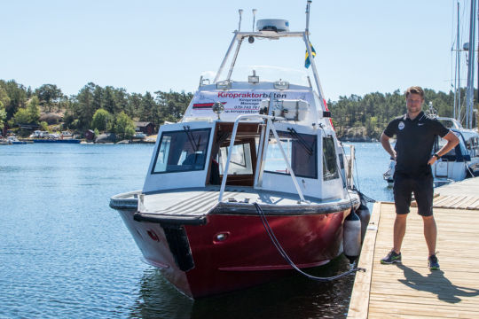 Flyttade jobbet till sjöss