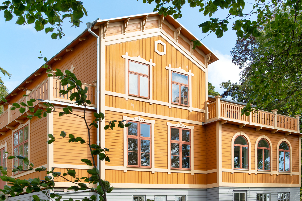 Gult hus på Stora Ekholmen