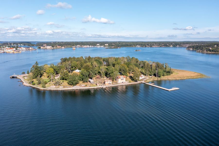 Drönarbild stora ekholmen